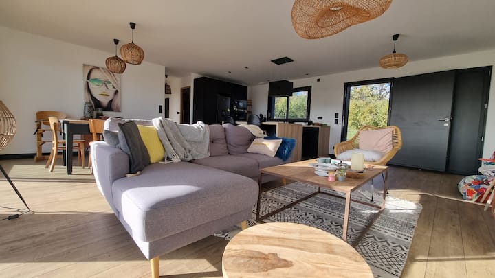 Villa Bois Contemporaine éCo Piscine Jacuzzi - Gers