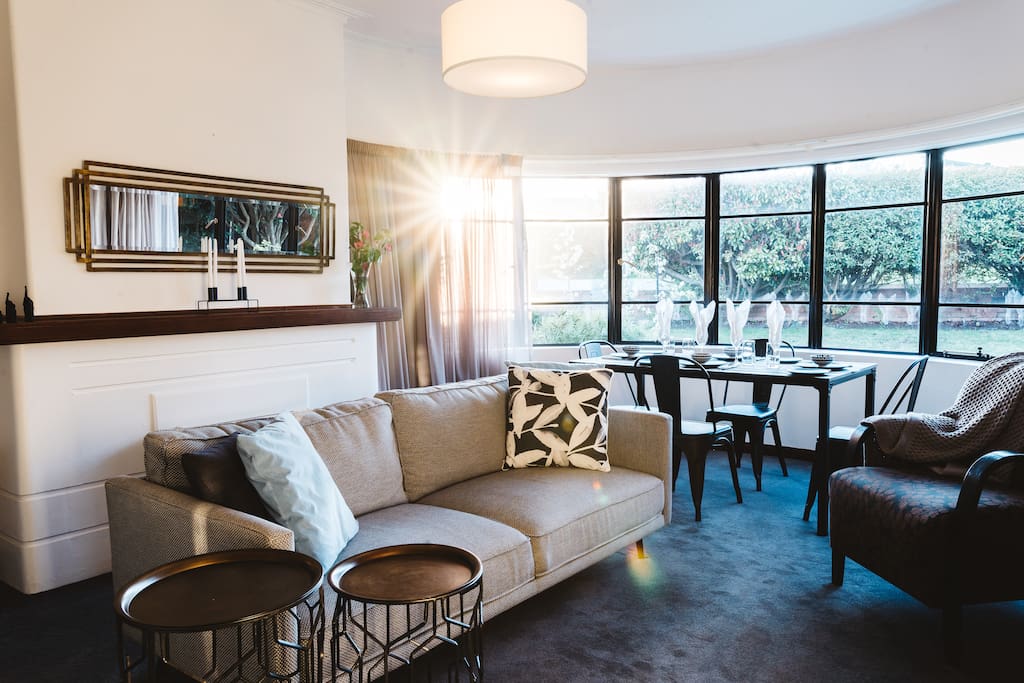 Southlynne's decor is a mix of modern comfort, with Art Deco touches.