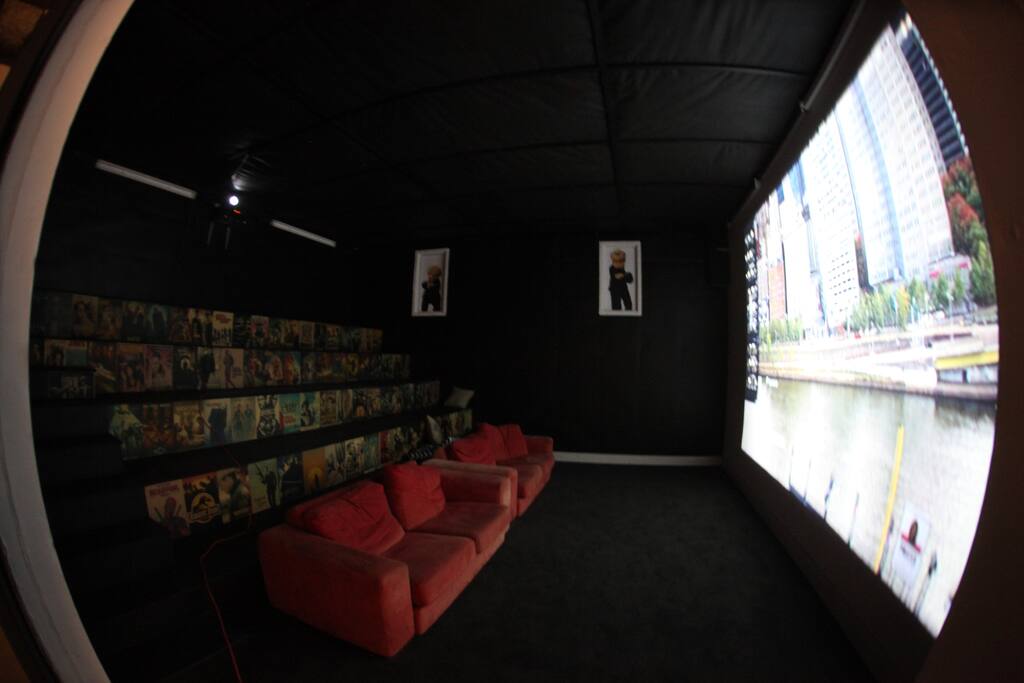 Come watch a movie in our large cinema!