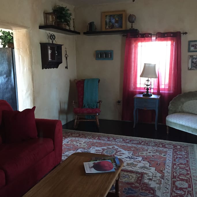 Eclectic mix of antiques, latin influences and modern touches.