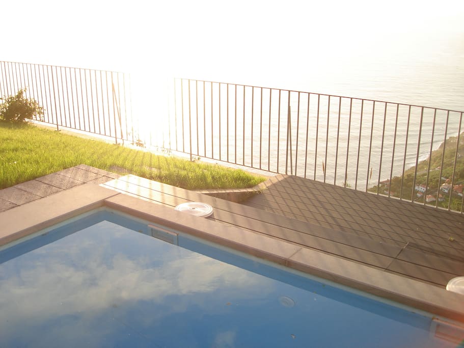 Swimming Pool with sea view and private.