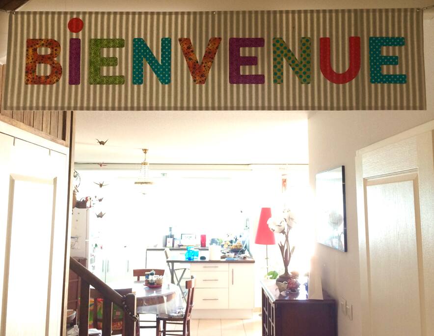 L'entrée de notre maison