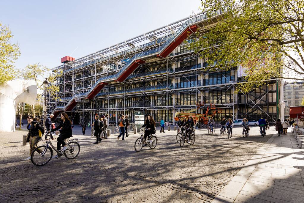 Centre Pompidou just around the corner