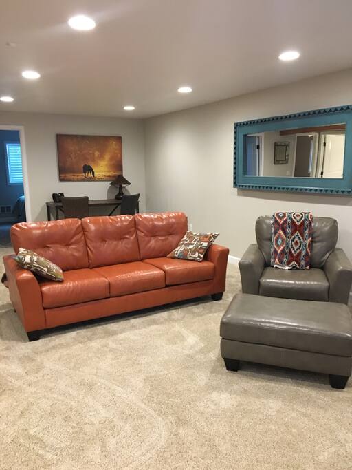 Spacious living area to hang out