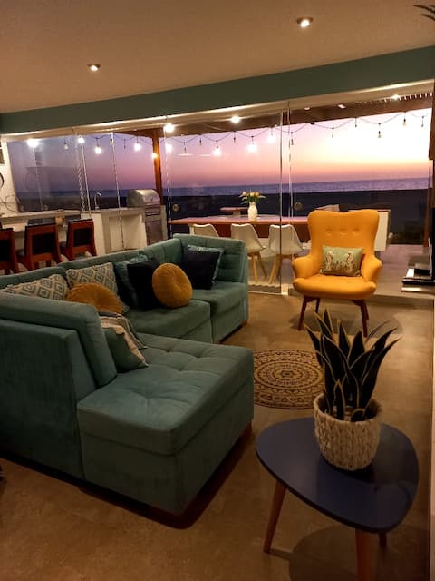 Beautiful beach house oceanfront property.