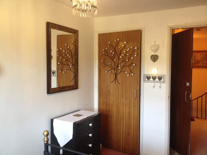 Twinkly lights in the boudoir