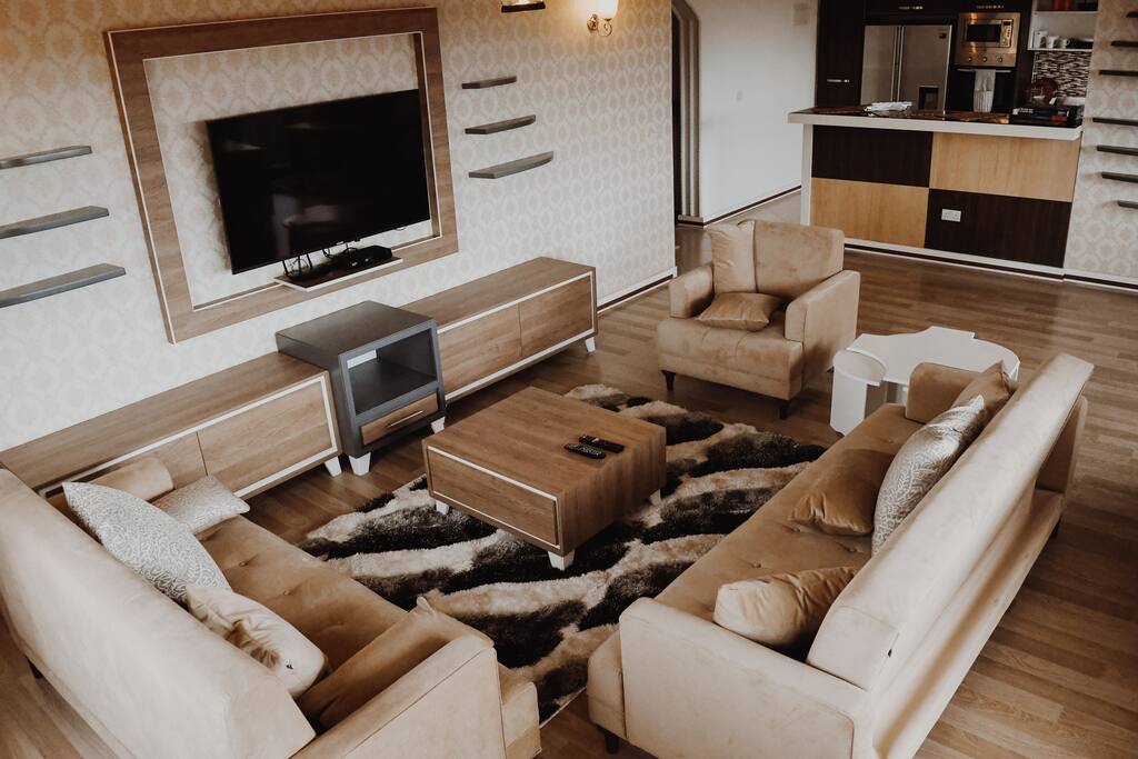 Fully furnished living room