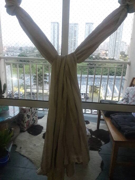 Vista da sala para a sacada