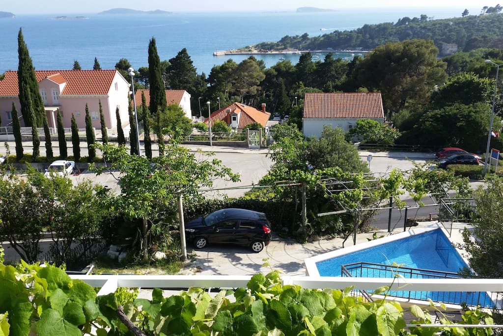 view from the balcony