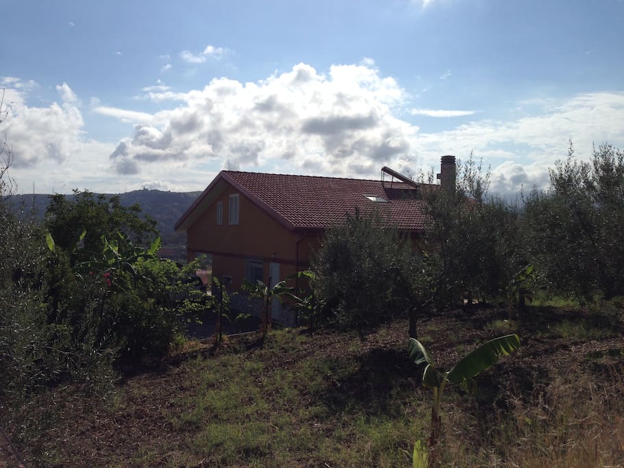 Maison vue depuis la route
