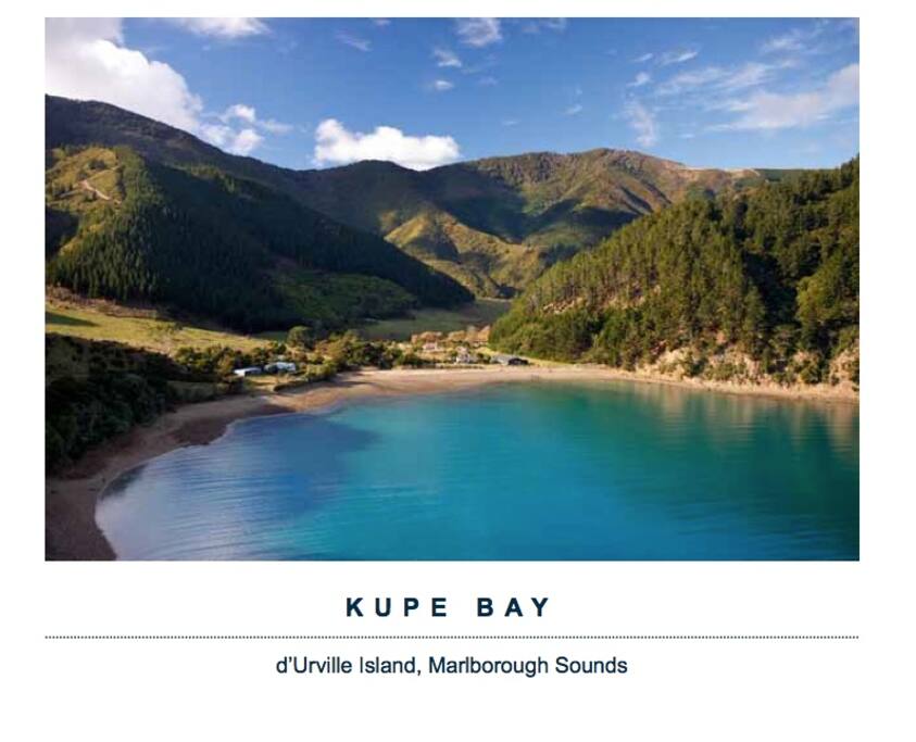 In the northwest corner of the Marlborough Sounds, d'Urville is New Zealand's eighth-largest island, about half the size of Great Barrier. Kupe Bay is a secluded and protected bastion in the wilderness on the southwestern shores of the Island.