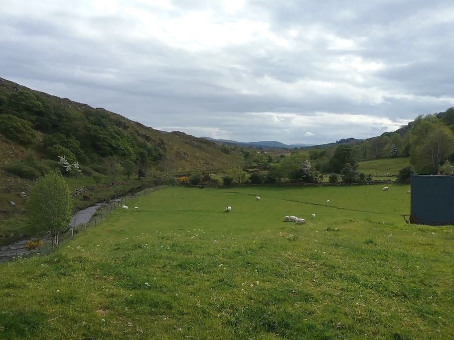Beautiful countryside at back door