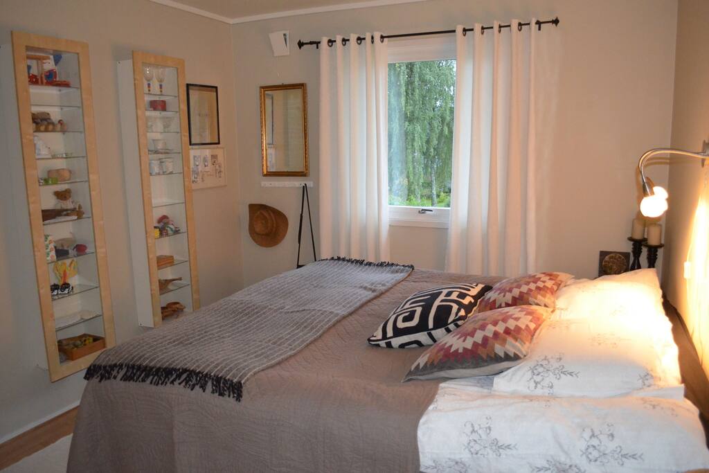 Master bedroom with large double bed