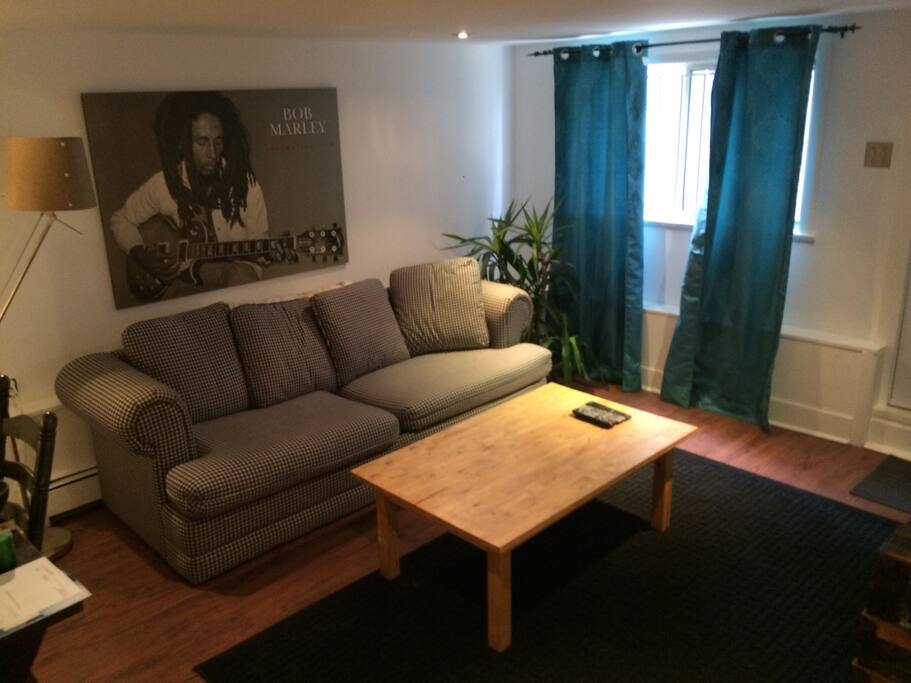 Comfortable living room with sat tv and surround sound for those rainy nights in.