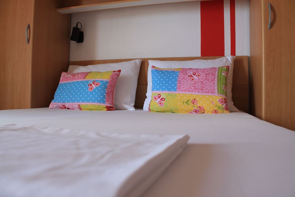 Bedroom with comfy double bed