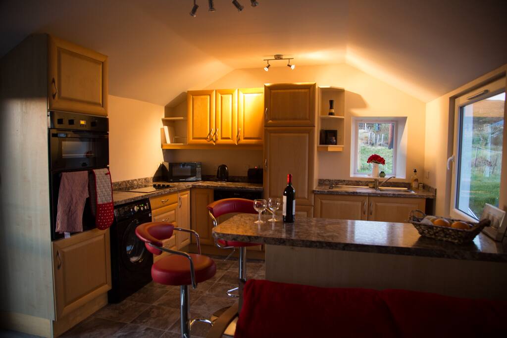 Inside the bothy - open plan
