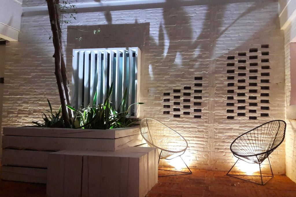 patio (not inside the room)