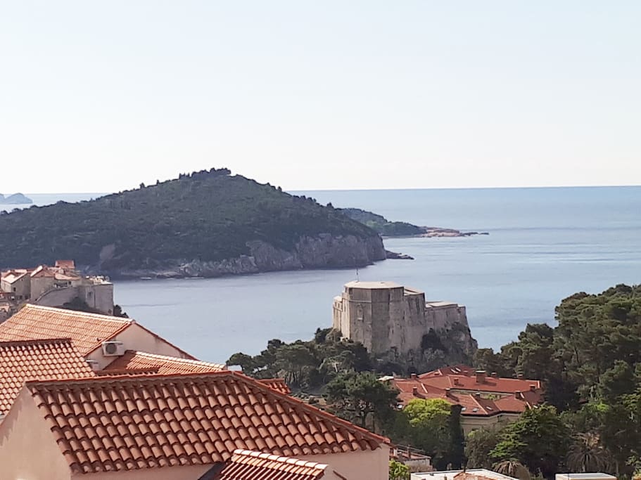 View to the Old Town and Lokrum