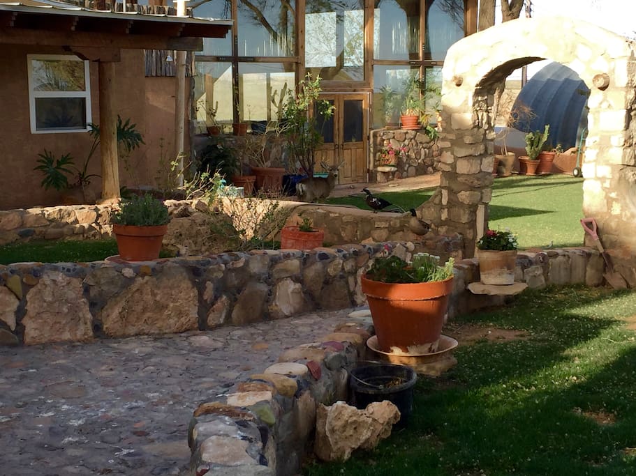 Guest cabin directly off the patio