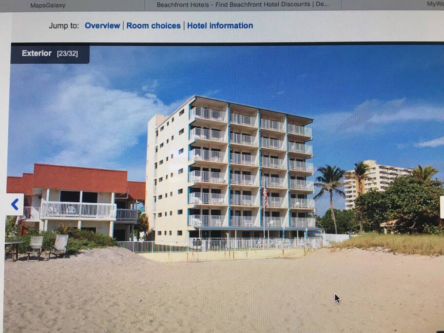 Our building, we're on the 4th floor! Ocean views!!