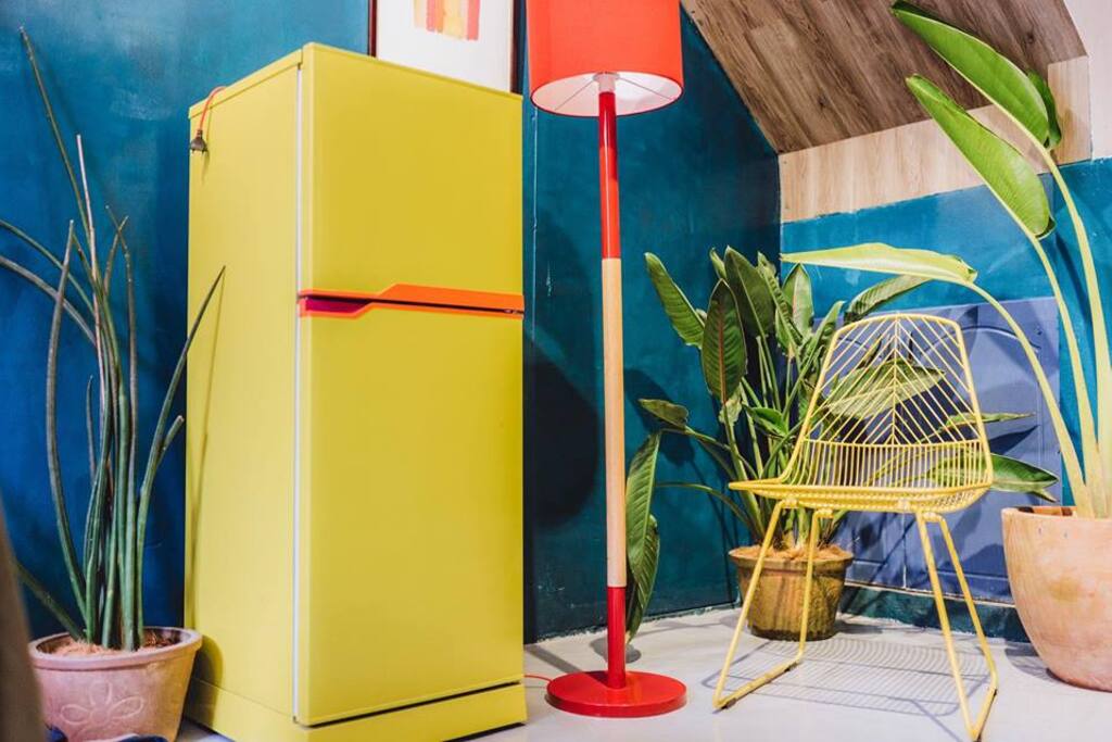 Kitchen with retro touch