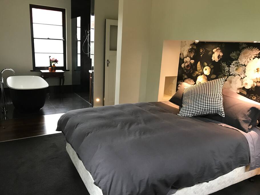 Master suite with luxurious bath
