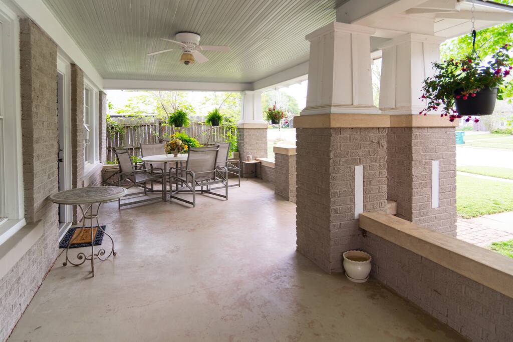 Porch view from the carport.