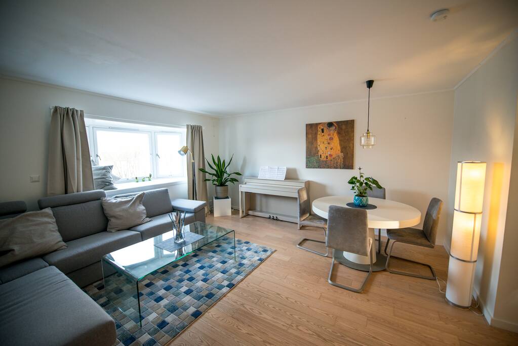 The living room.