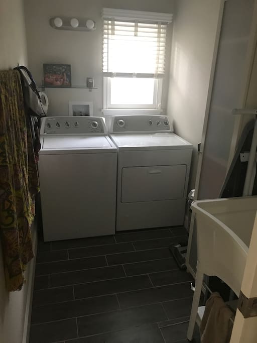 Feel free to wash your clothes