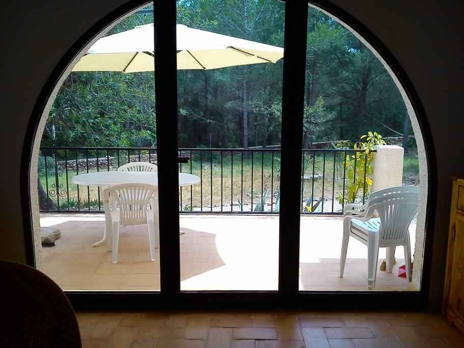 Vistas de la terraza desde el salón/Terrace from inside