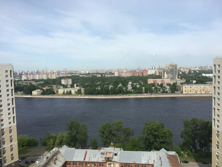 Вид из лоджии №1. View from the loggia №1.