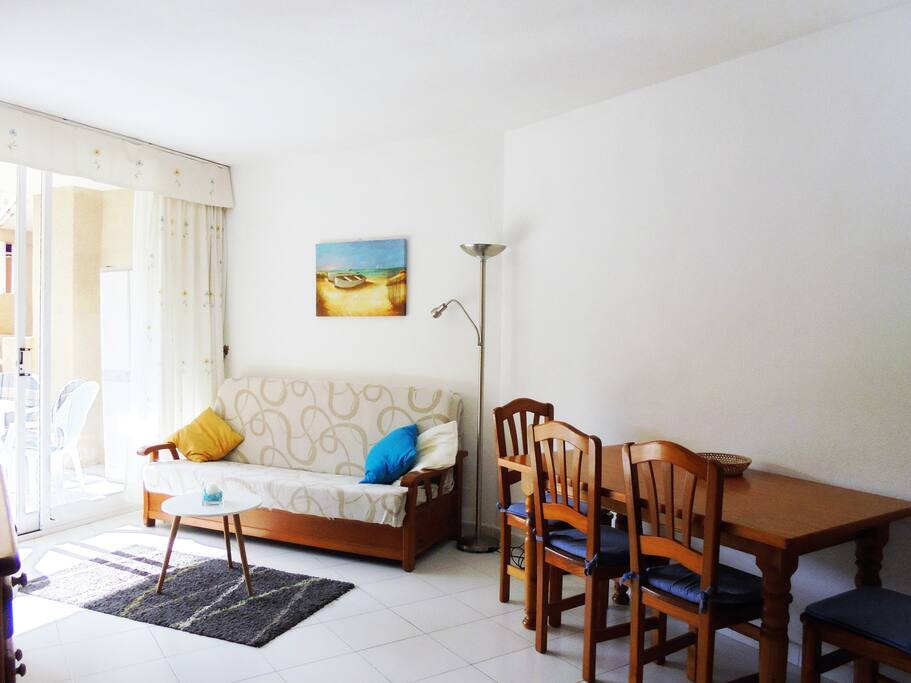 lounge with sofa-bed
