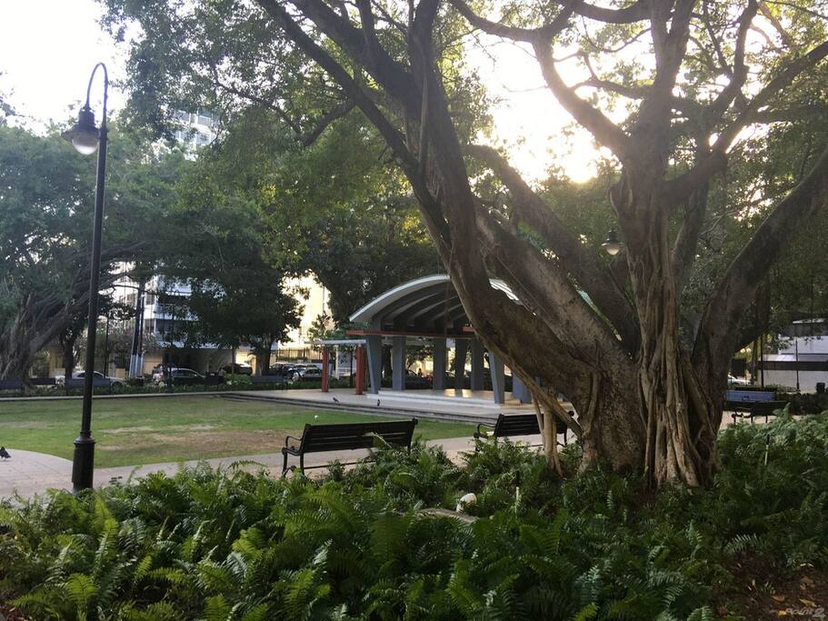 Antonia Quinones Square is near to the studio. Only 3 min walk.