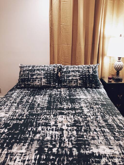 Queen sized bed