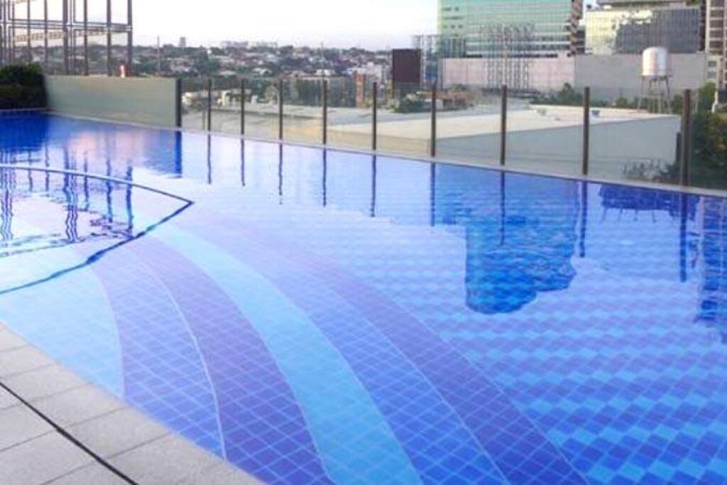 Well-maintained lap pool is available for use