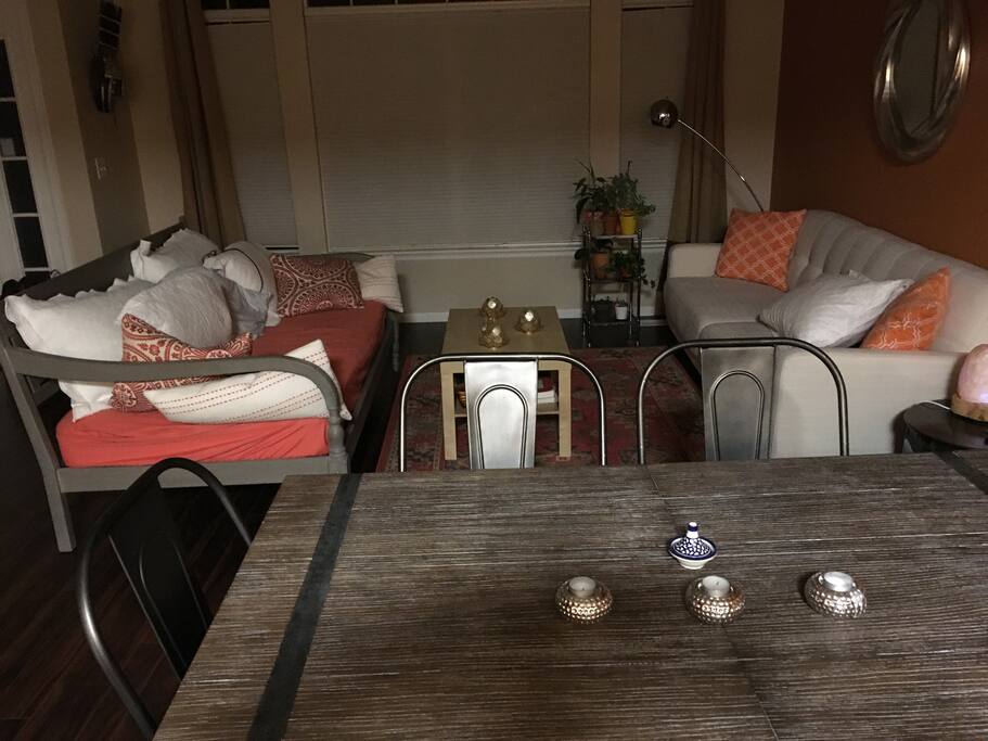 Living room and couch bed