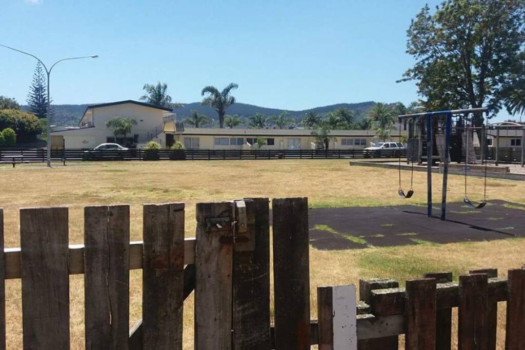 The children's park from the back yard