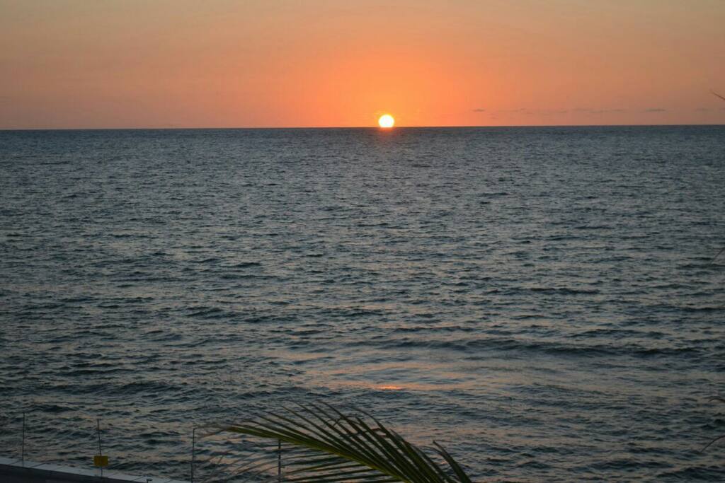 Nascer do sol em frente de casa