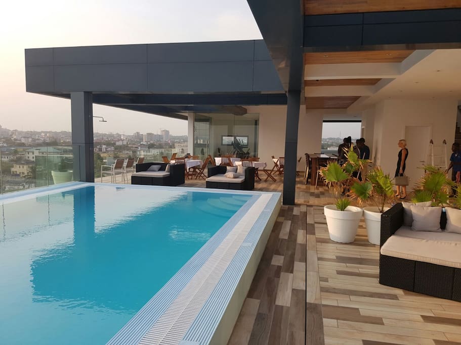 Our Infinity Salt Water Pool on the sixth floor