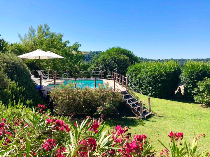 Lovely apartment with fabulous view north of Rome