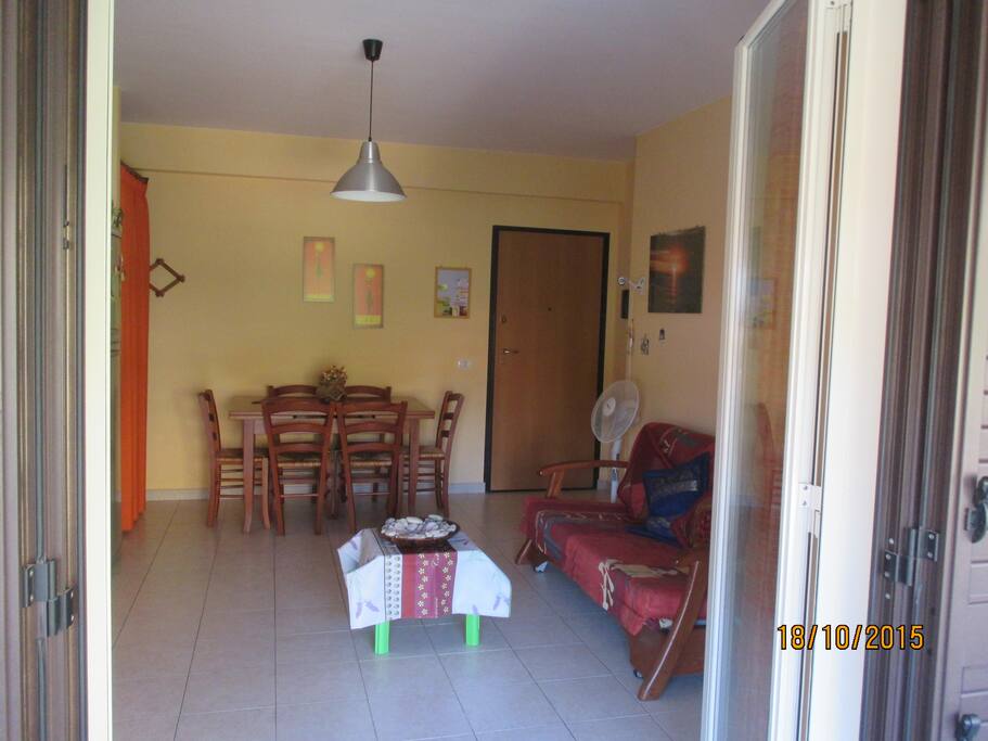 Soggiorno/Cucina con divano letto