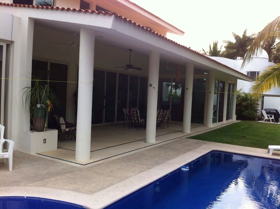 Una terraza muy amplia