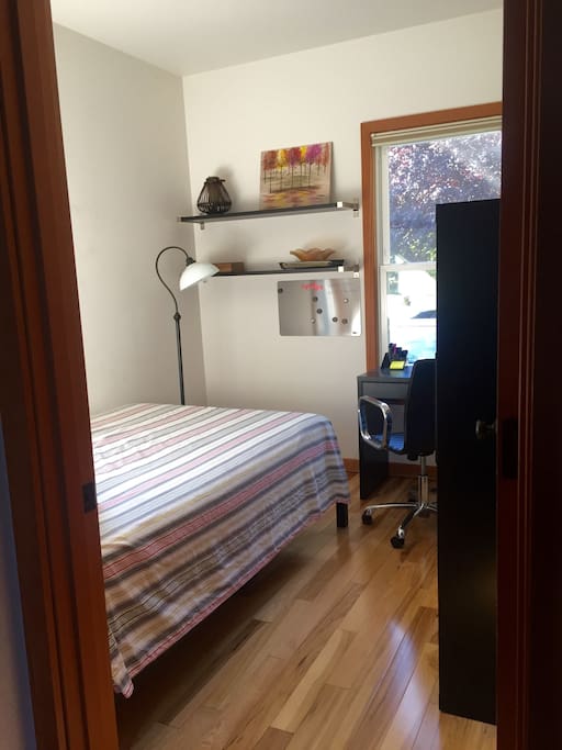 Bedroom for rent - 100 sq. ft. plus closet with high ceilings and natural light.