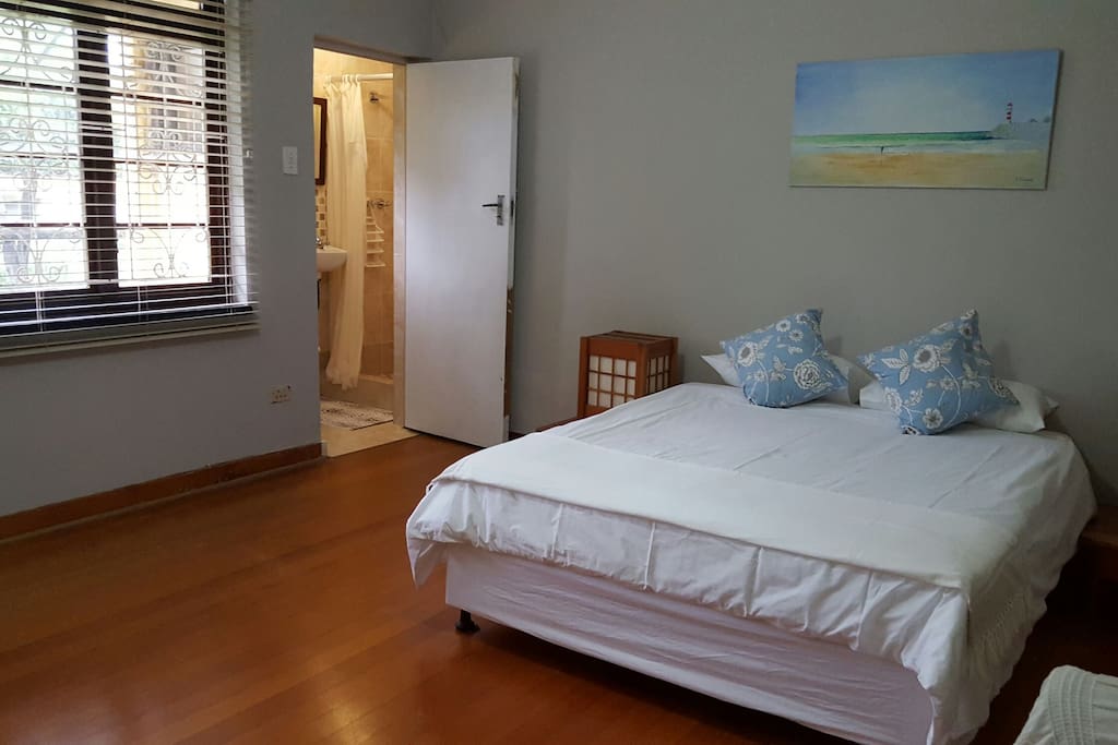 The main bedroom is huge. with its own en suite shower, you'll see why this is a home near the ocean