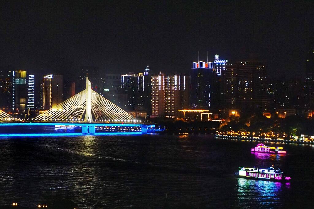 夜晚的海印桥,在家就能看到!