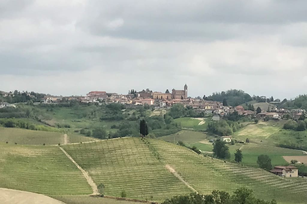 The village Castelnuovo Calcea. The farm is within walking distance.