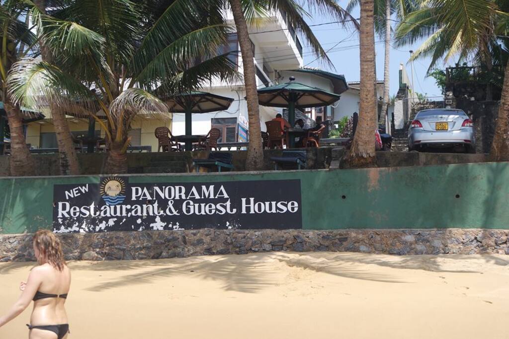 view from the beach