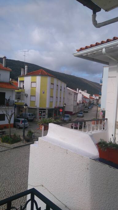 Varanda com vista para a serra