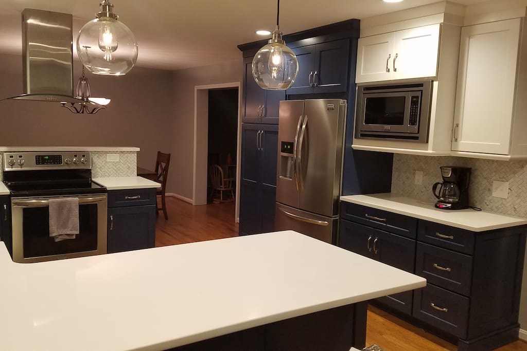 Updated kitchen - View from the back door
