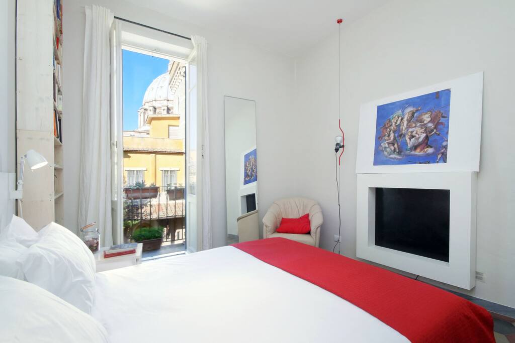 dettaglio camera da letto con vista